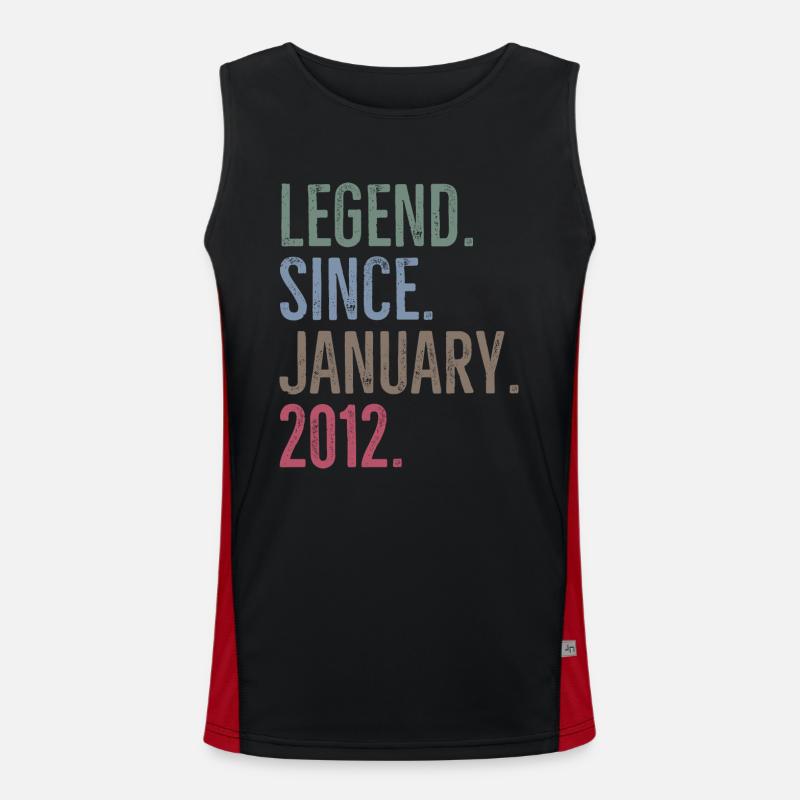 Legend Since January 2012 Men's Functional Contrast Tank Top 