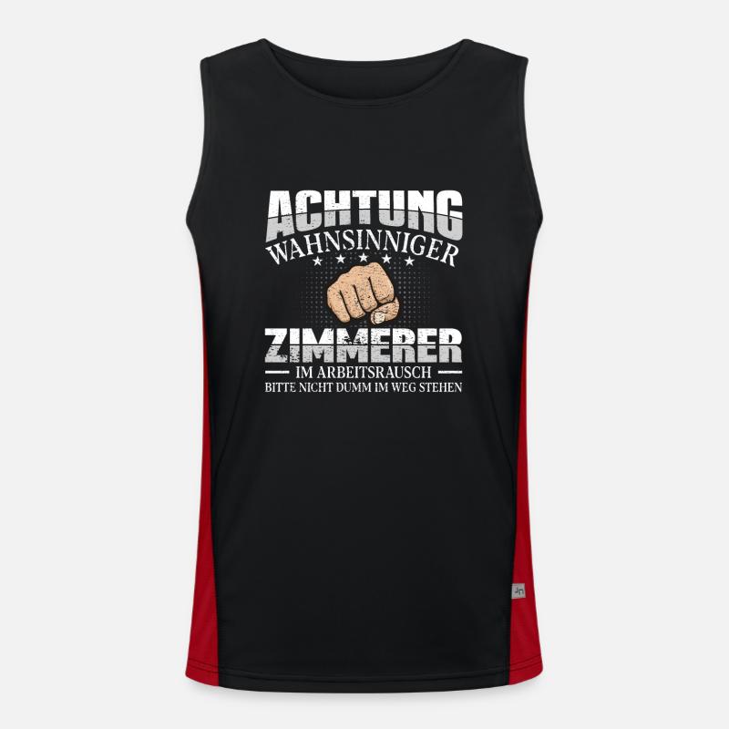 Zimmerer Funktionelles Kontrast-Tank Top für Männer 