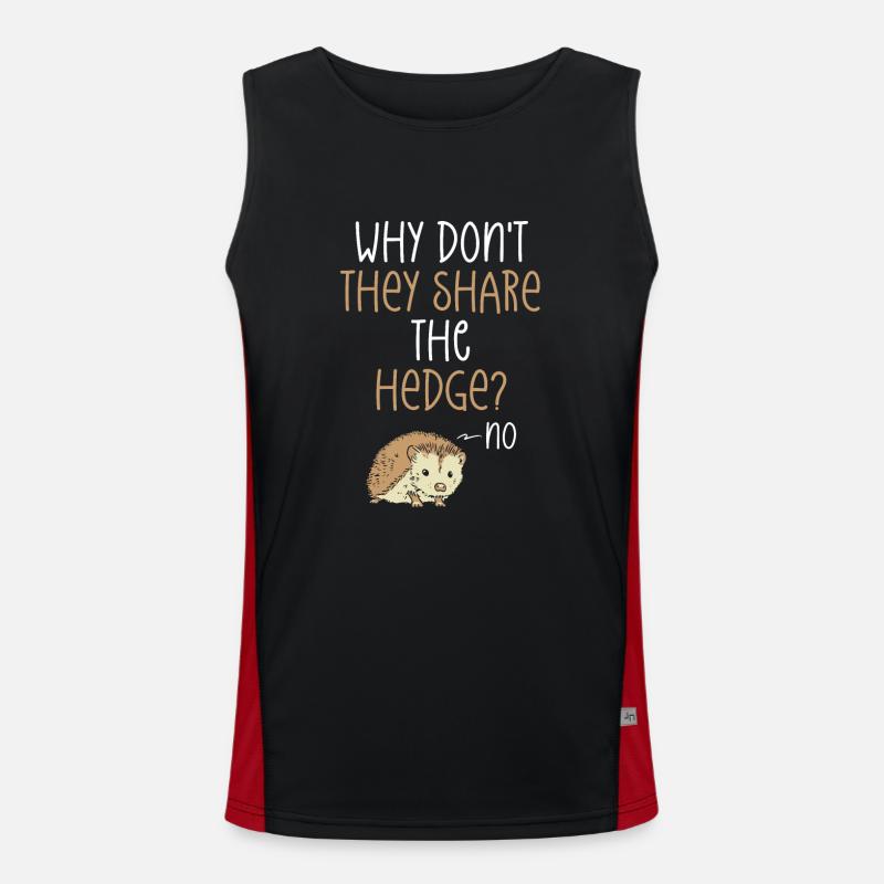 Why don't you share the hedge? Men's Functional Contrast Tank Top 