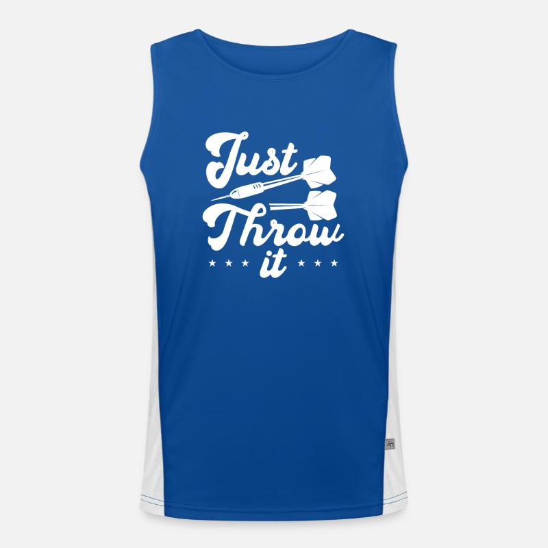 Werfen Sie es einfach Funktionelles Kontrast-Tank Top für Männer 