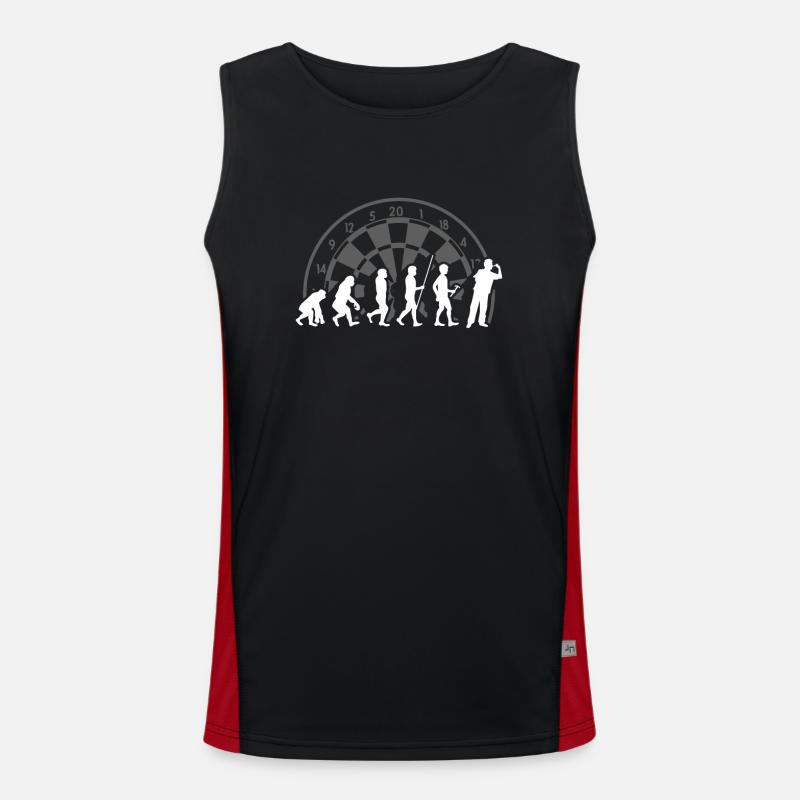 Darts in der Evolution Men's Functional Contrast Tank Top 