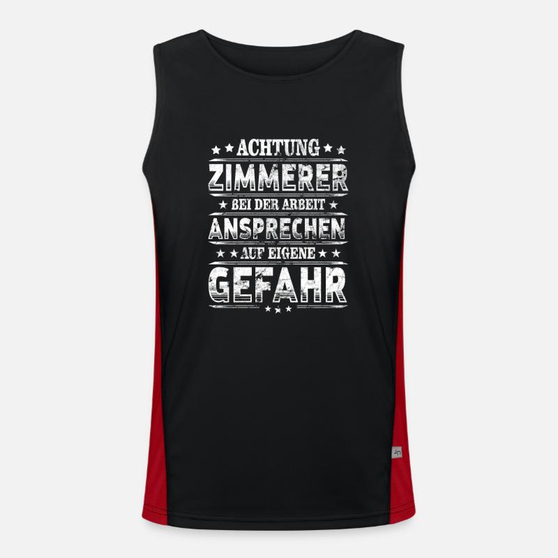 Zimmerer Funktionelles Kontrast-Tank Top für Männer 