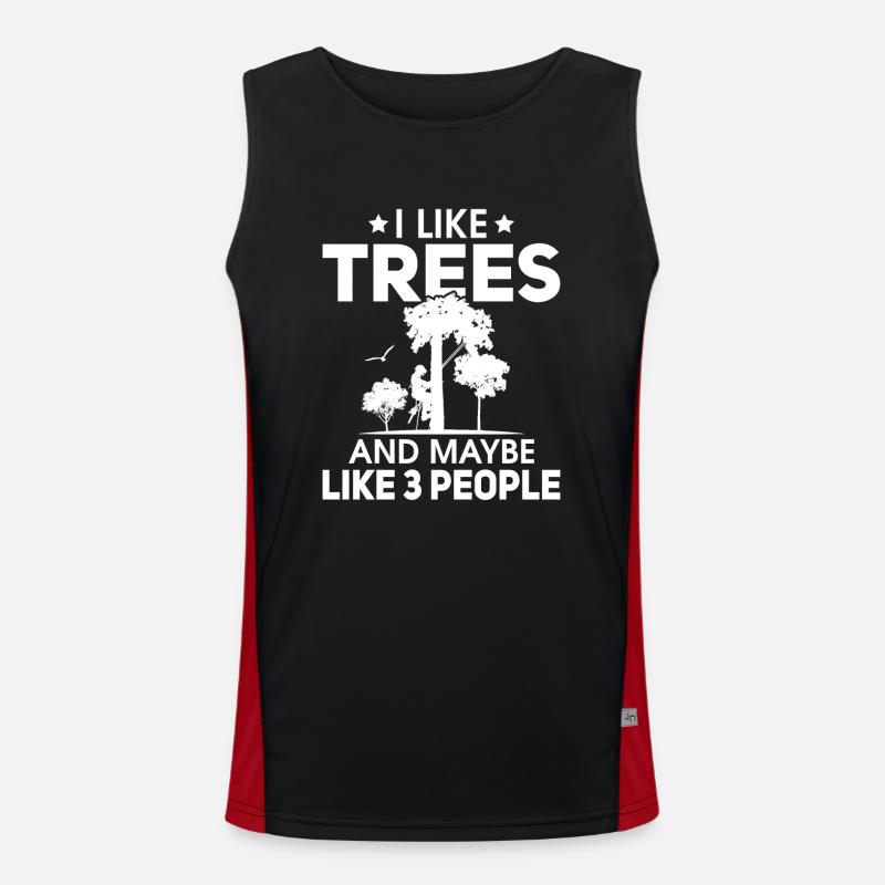 Baumkletterer Arborist Holzfäller Baumpfleger Funktionelles Kontrast-Tank Top für Männer 