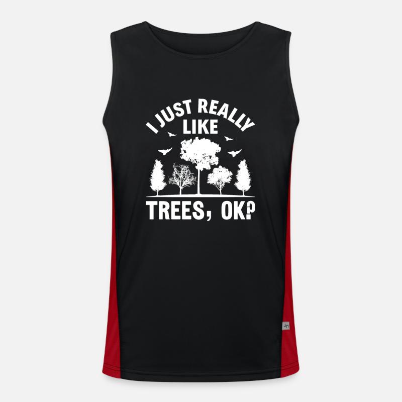 Baumkletterer Arborist Holzfäller Baumpfleger Funktionelles Kontrast-Tank Top für Männer 