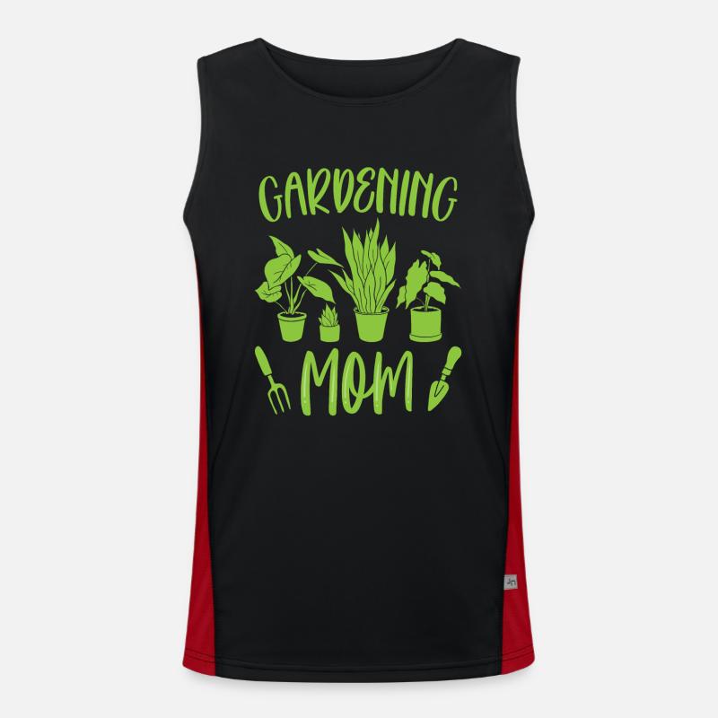 Garten Mama Mutter Gärtnerin Gartenbau Funktionelles Kontrast-Tank Top für Männer 
