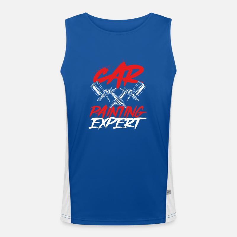 Car Painter Expert Men's Functional Contrast Tank Top 