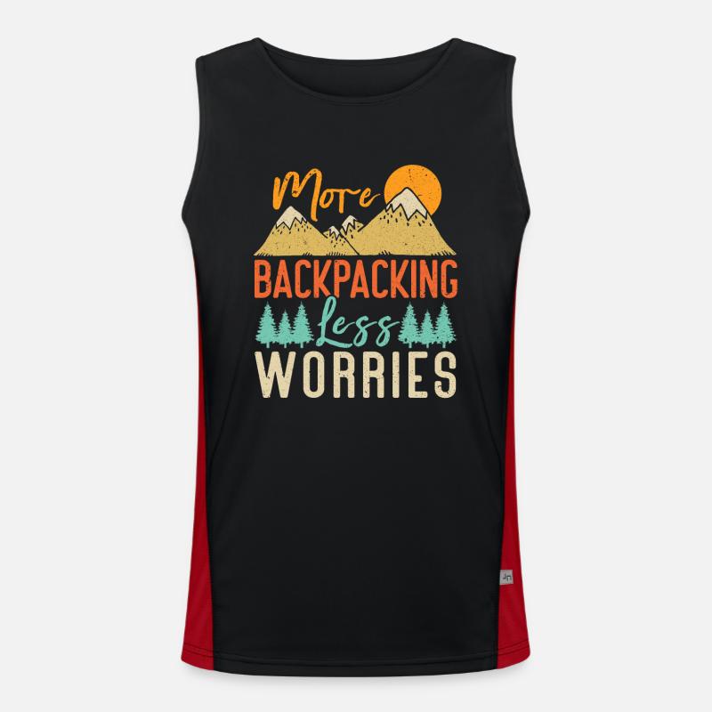 Outdoor Camping Wandern Backpacking Funktionelles Kontrast-Tank Top für Männer 