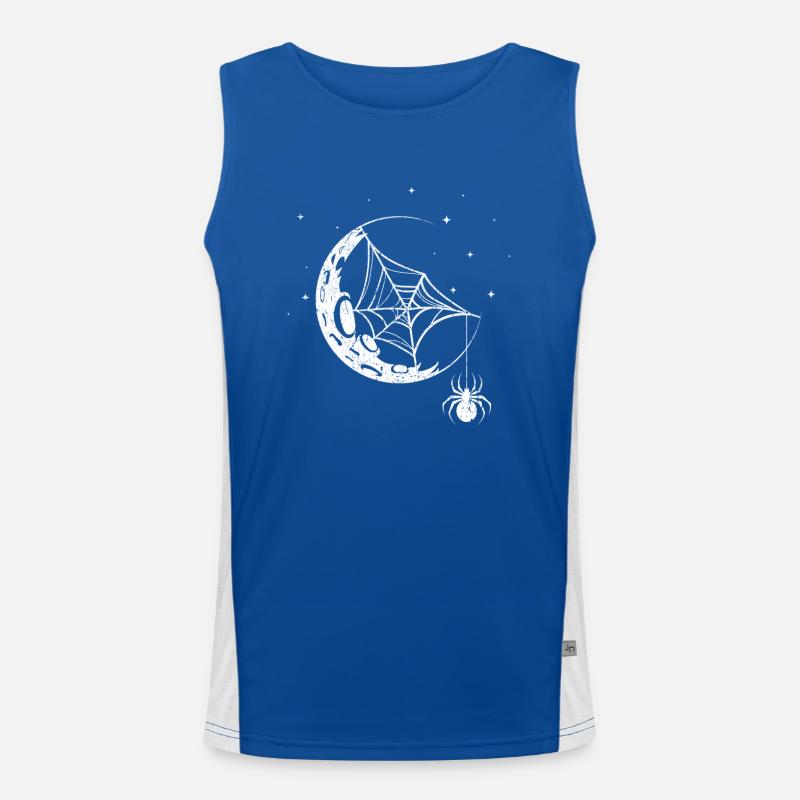Spinne Spinnennetz Funktionelles Kontrast-Tank Top für Männer 