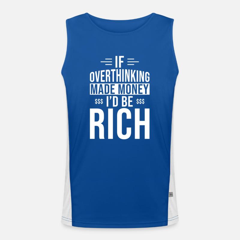 Overthinker Overthinking Men's Functional Contrast Tank Top 