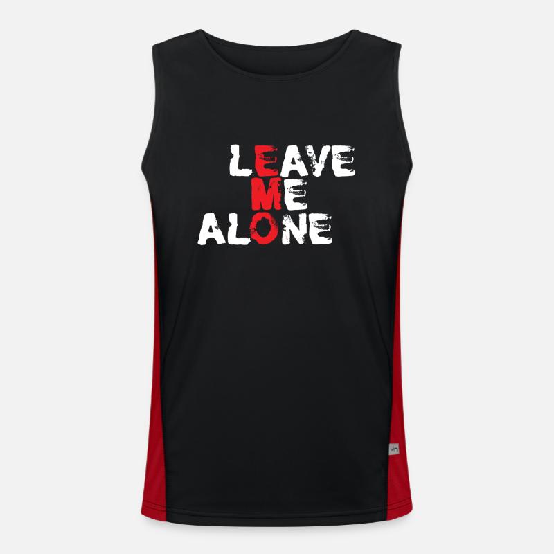 Leave me Alone | Emo clothes | Emocore | Emo Music Men's Functional Contrast Tank Top 
