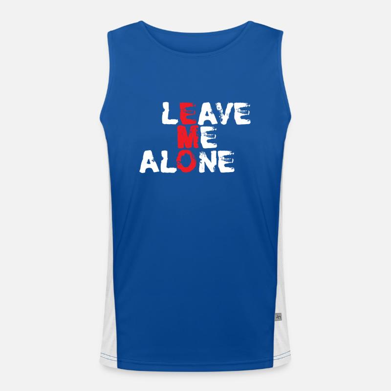 Leave me Alone | Emo clothes | Emocore | Emo Music Men's Functional Contrast Tank Top 