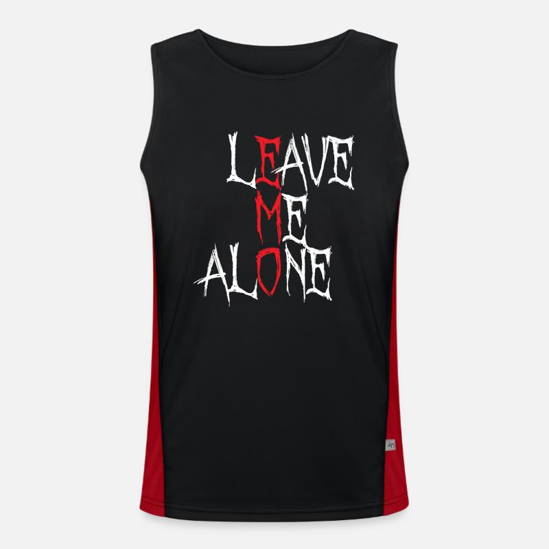 Leave me Alone | Emo clothes | Emocore | Emo Music Men's Functional Contrast Tank Top 