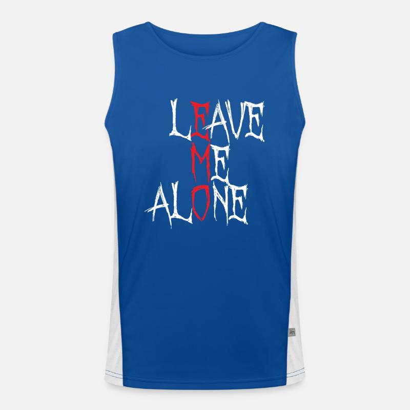 Leave me Alone | Emo clothes | Emocore | Emo Music Men's Functional Contrast Tank Top 