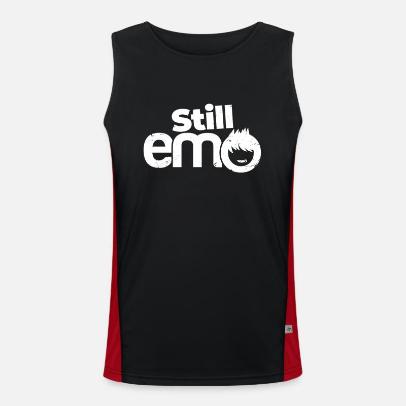 Sill Emo | Emo Kleidung | Emocore-| Emo Musicemo ki Funktionelles Kontrast-Tank Top für Männer 