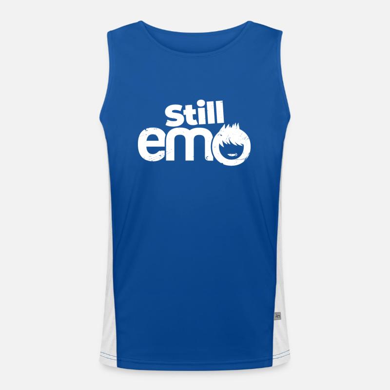 Sill Emo | Emo Kleidung | Emocore-| Emo Musicemo ki Funktionelles Kontrast-Tank Top für Männer 