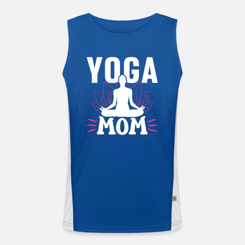 Yoga Mama Mami Mutter Hobby Funktionelles Kontrast-Tank Top für Männer 