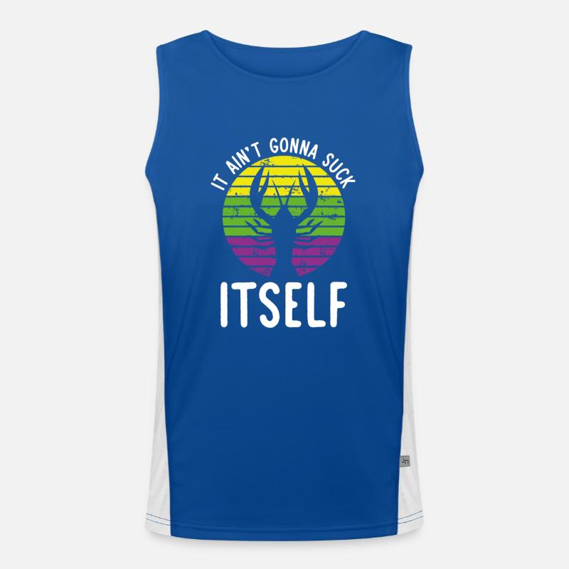 It will suck itself Men's Functional Contrast Tank Top 