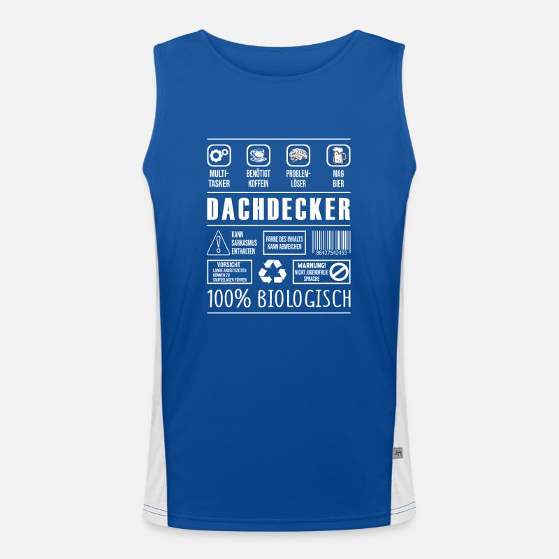 Dachdecker Funktionelles Kontrast-Tank Top für Männer 