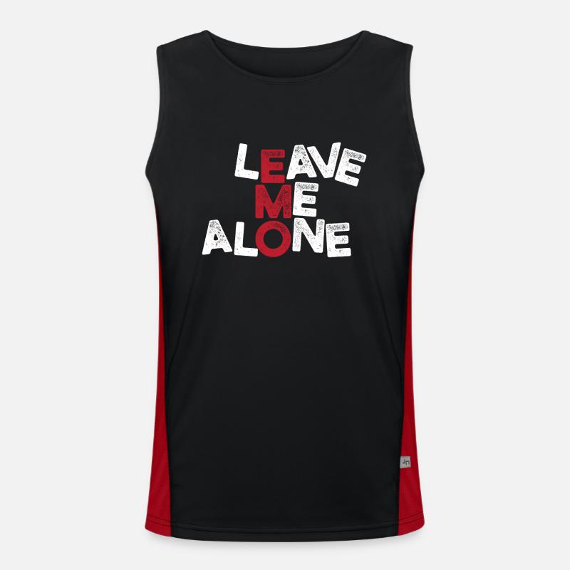 Leave me Alone | Emo clothes | Emocore | Emo Music Men's Functional Contrast Tank Top 