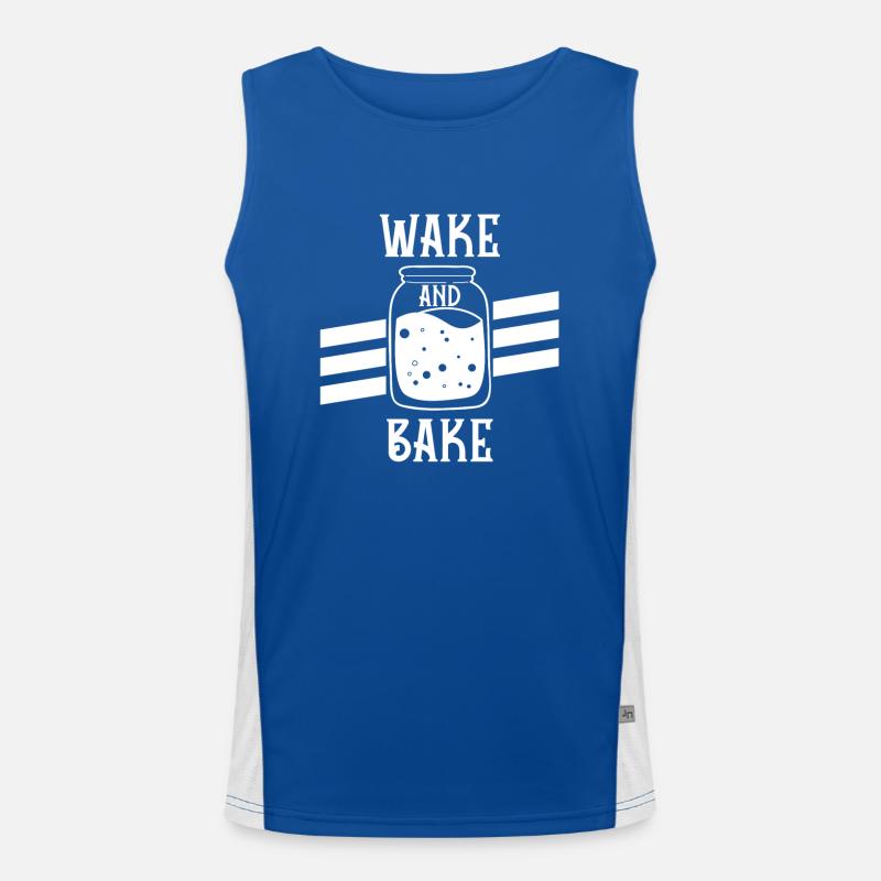 Bread Baking Baker Bakery Sourdough Men's Functional Contrast Tank Top 