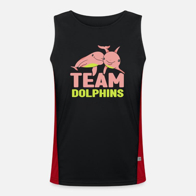 Équipe Dauphins Dolphin Lover Dolphin Dolphin Débardeur respirant contrasté Homme 