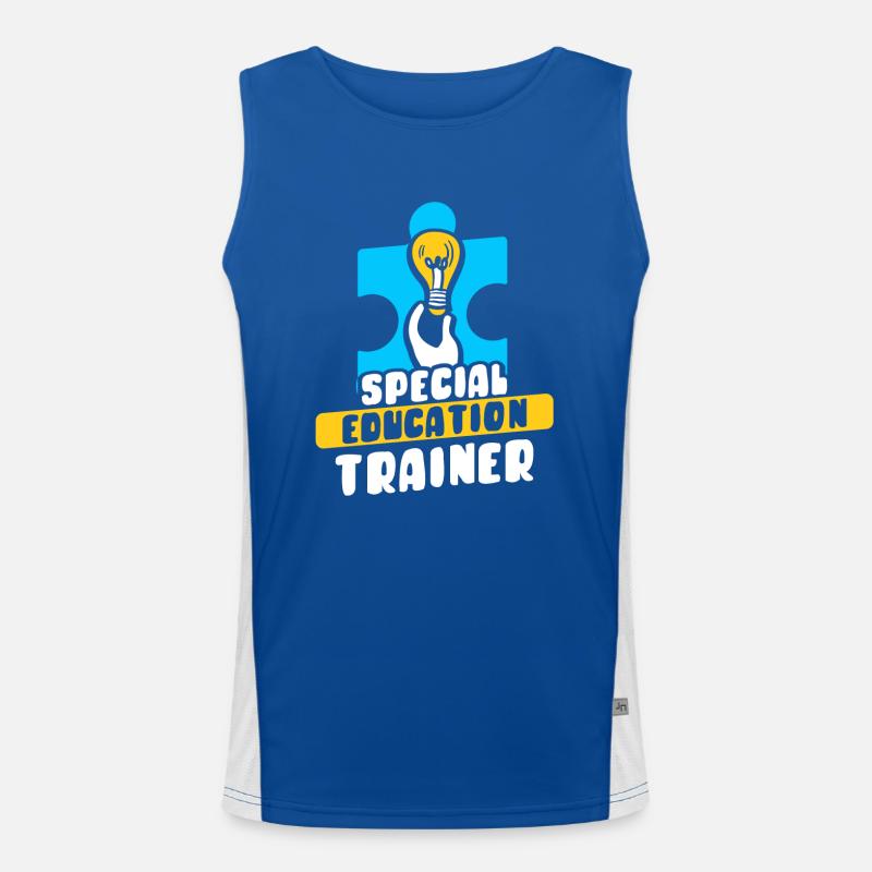 Formateur en éducation de l’enfance en difficulté Enseignant en éducation de l’enfance en difficulté Débardeur respirant contrasté Homme 