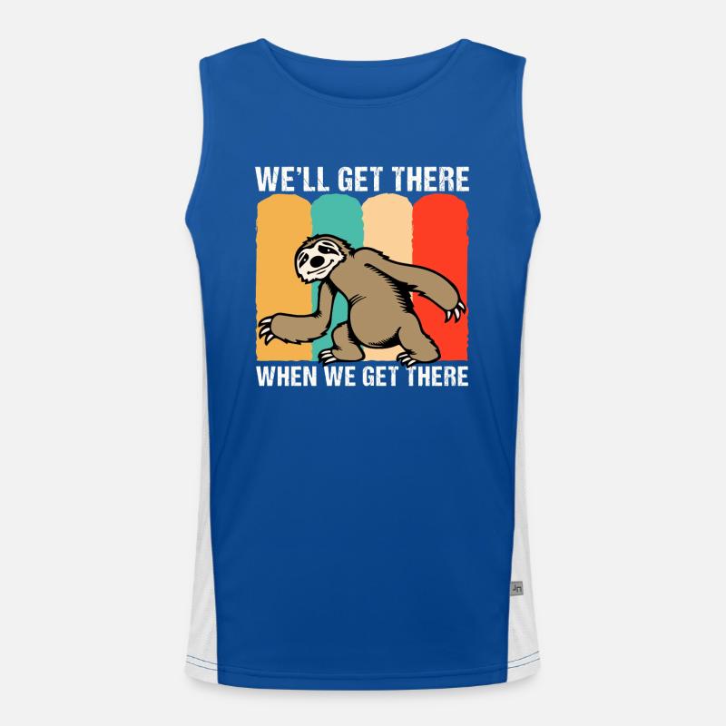 WE´LL GET THERE - WHEN WE GET THERE Funktionelles Kontrast-Tank Top für Männer 