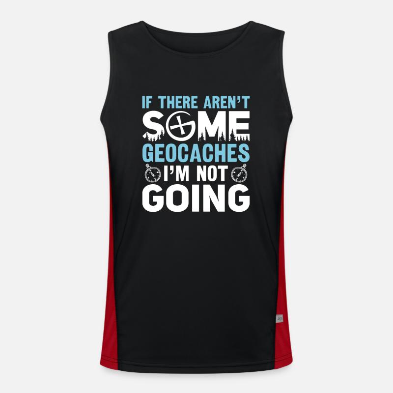 Geocaching Geocacher Gift Men's Functional Contrast Tank Top 