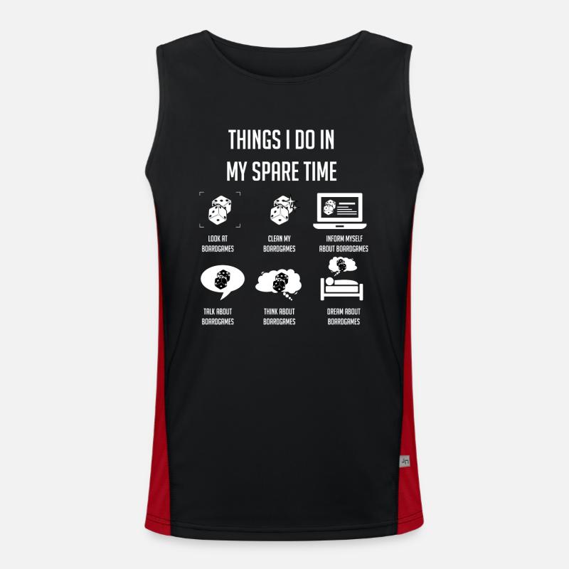 Board Games, Board Game, Board Games Games Men's Functional Contrast Tank Top 
