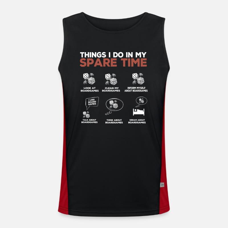 Board Games, Board Game, Board Games Games Men's Functional Contrast Tank Top 