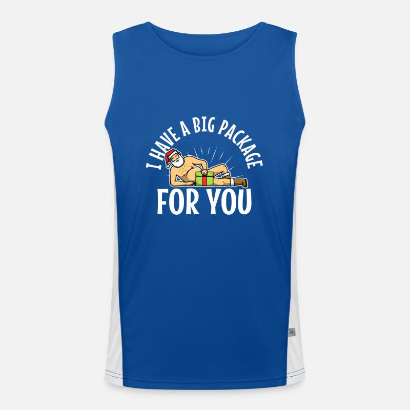 I have a big package for you Funktionelles Kontrast-Tank Top für Männer 