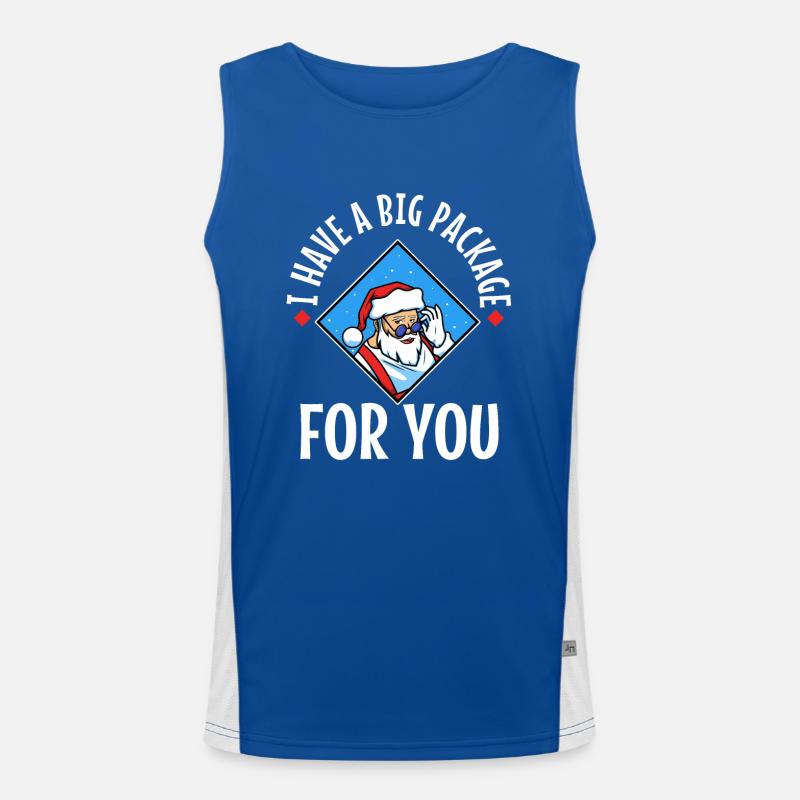 I have a big package for you Funktionelles Kontrast-Tank Top für Männer 