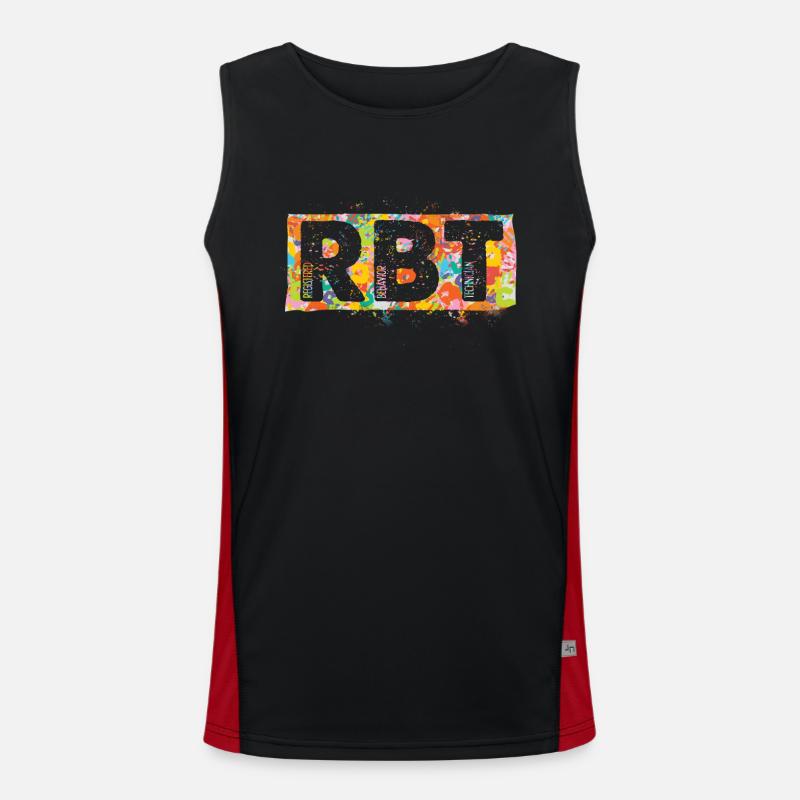 Behavioral Engineer RBT - Men's Functional Contrast Tank Top  - black/red