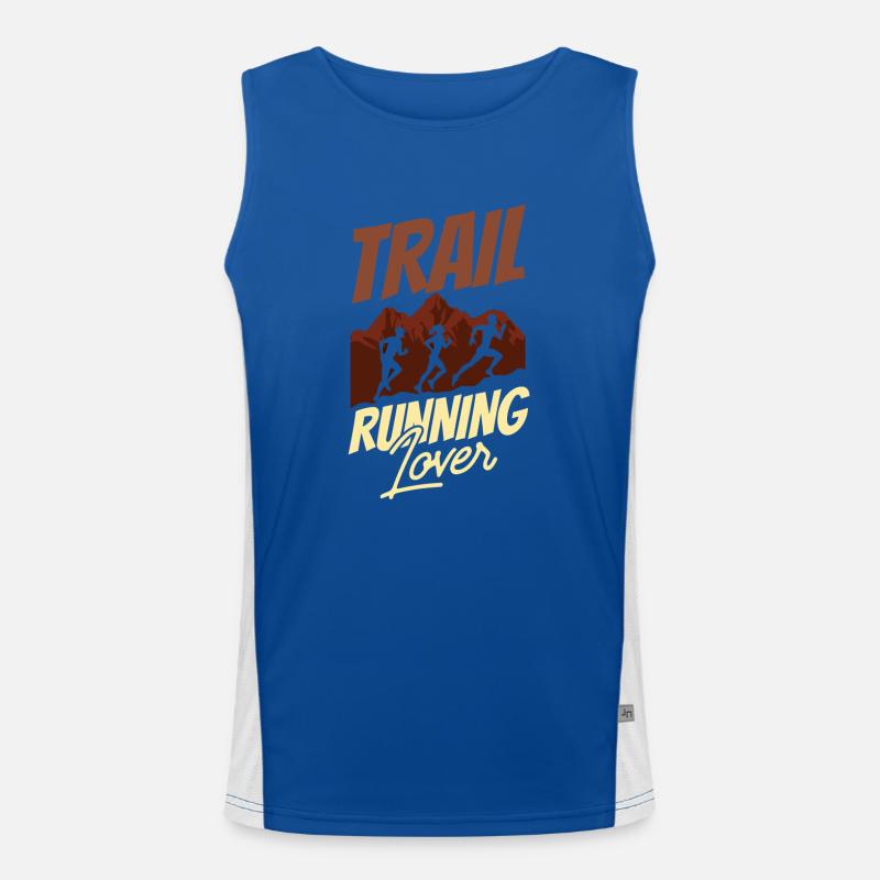 Trail Running Lovers Runner Trail Running Race Men's Functional Contrast Tank Top 
