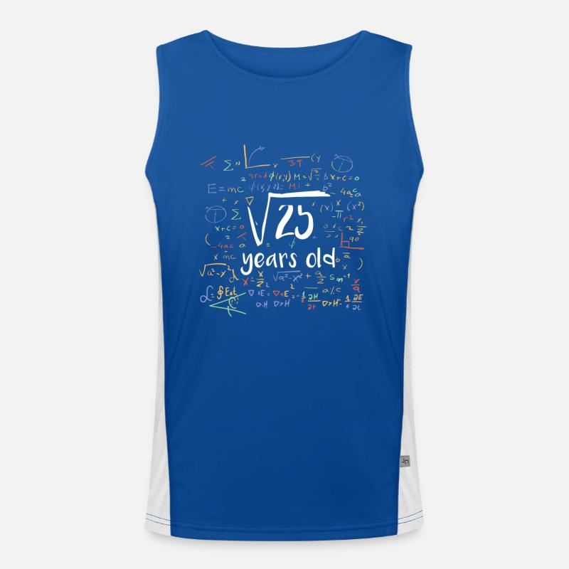 Square root 25 years Men's Functional Contrast Tank Top 
