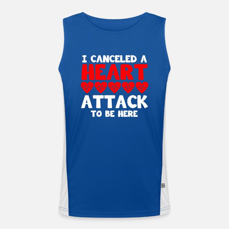 Operation Am Offen Herzen Geschenk Funktionelles Kontrast-Tank Top für Männer 