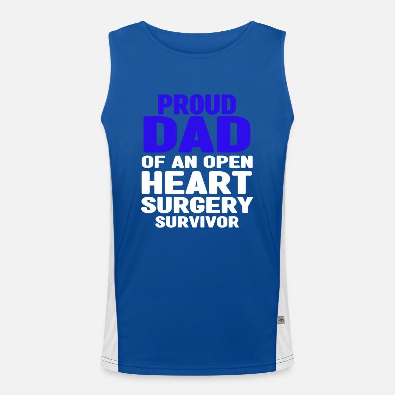 Operation Am Offen Herzen Geschenk Funktionelles Kontrast-Tank Top für Männer 