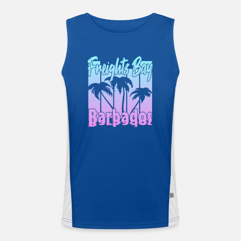 Freights Bay Barbados Men's Functional Contrast Tank Top 