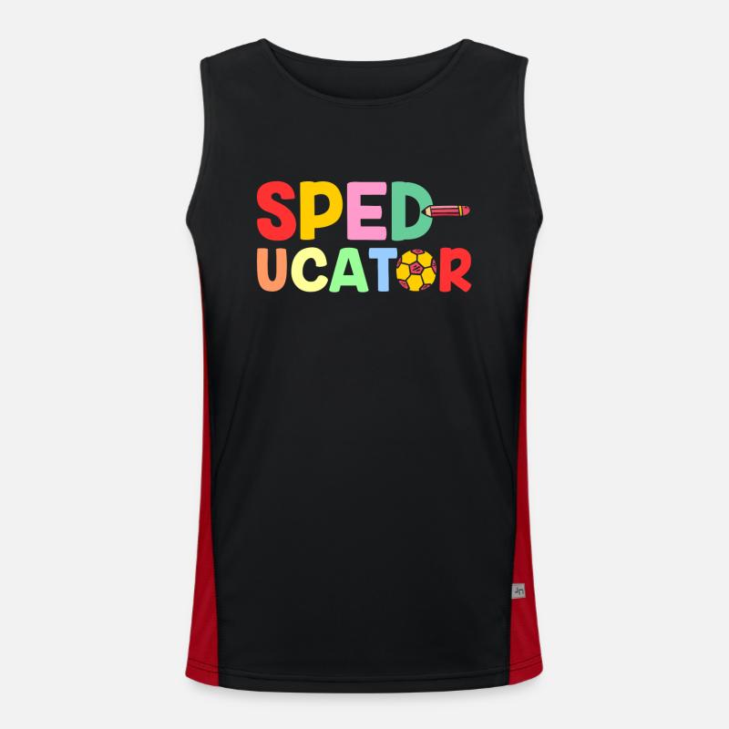 Sped-Ucator Occupation Special Education Special Education Men's Functional Contrast Tank Top 