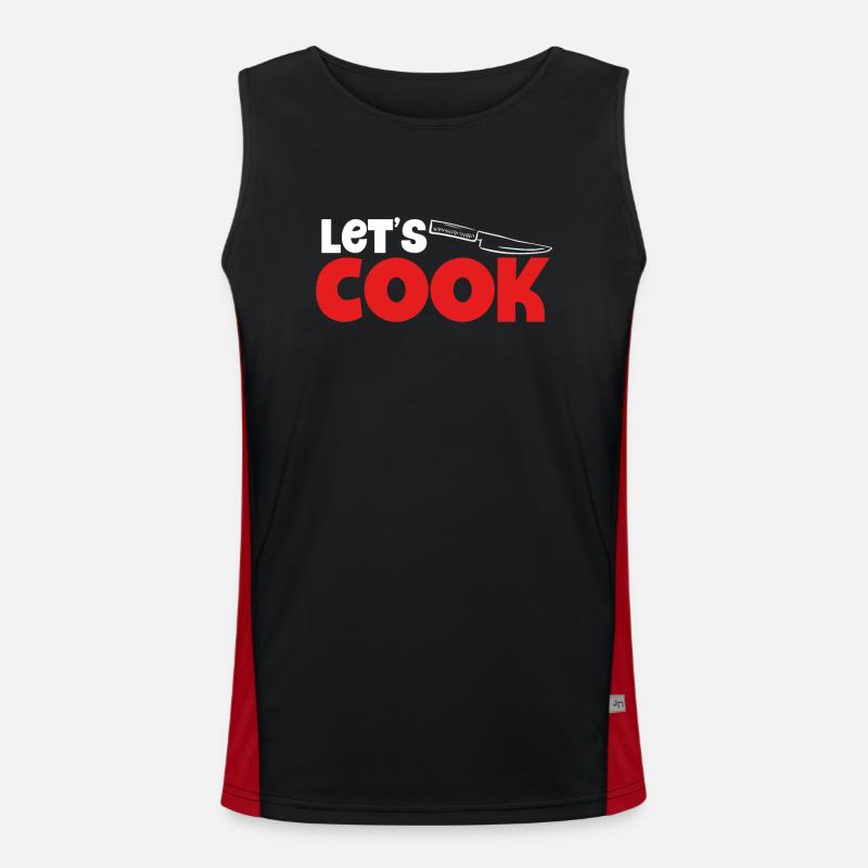 Let's cook knives Men's Functional Contrast Tank Top 