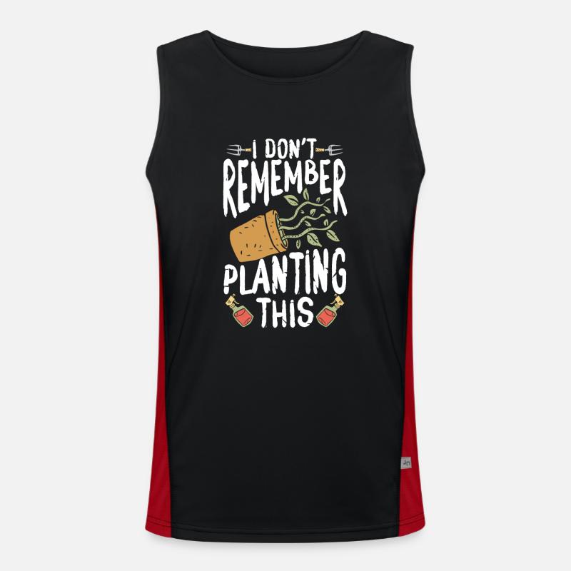 Ich Kann Mich Nicht Erinnern, Das Funktionelles Kontrast-Tank Top für Männer 