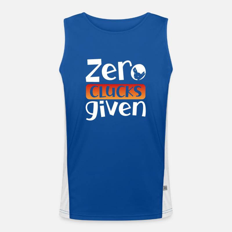 Zero Gurgling Given Men's Functional Contrast Tank Top 