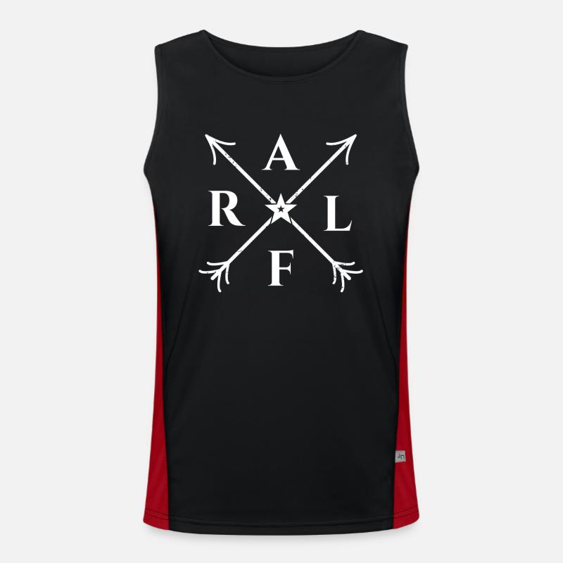 ralf X- Form Motiv ralf Geschenk Funktionelles Kontrast-Tank Top für Männer 