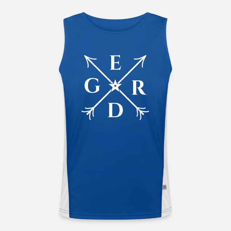 Gerd X- Form Motiv Gerd Geschenk Funktionelles Kontrast-Tank Top für Männer 