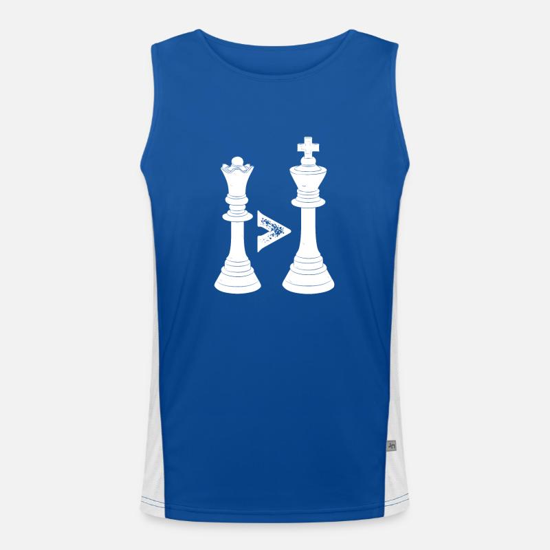 Queen better than king Men's Functional Contrast Tank Top 
