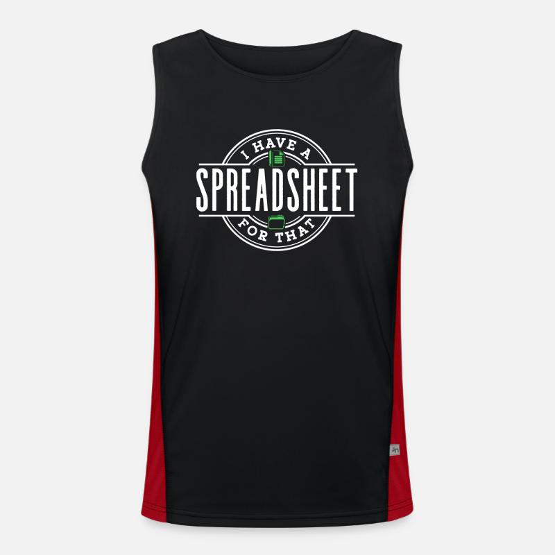 Ich Habe Ein Spreadsheet Dafür Tabelle Buchhalter Funktionelles Kontrast-Tank Top für Männer 