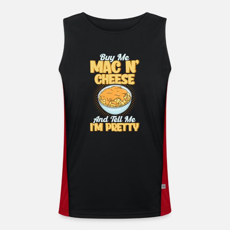 Mac N Cheese Geschenk Spruch Mac N Cheese Funktionelles Kontrast-Tank Top für Männer 