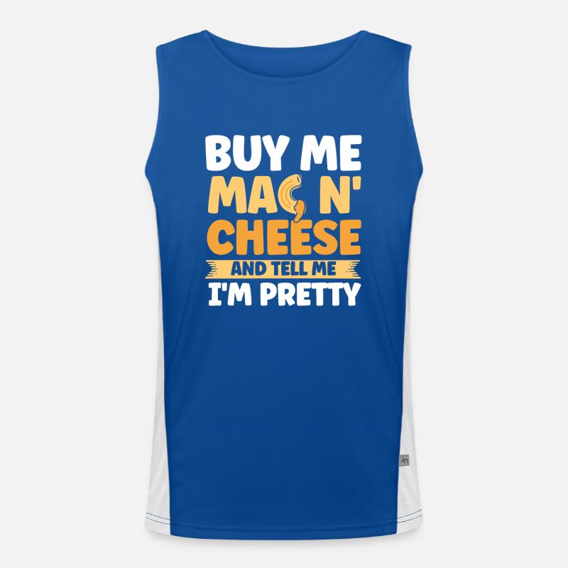Mac N Cheese Geschenk Spruch Mac N Cheese Funktionelles Kontrast-Tank Top für Männer 