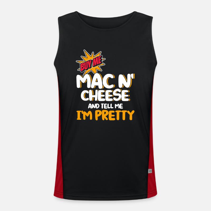Mac N Cheese Geschenk Spruch Mac N Cheese Funktionelles Kontrast-Tank Top für Männer 