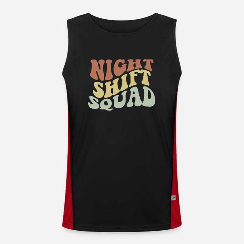 Squad Night Shift Men's Functional Contrast Tank Top 